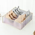 thumbnail image 3 of SPRING PARK Underwear Organizer Drawer , Closet Socks Bra Organizer Collapsible Cabinet Storage Boxes for Lingerie, Panties, Lingerie, Stockings, Scarves, Ties, 3 of 7