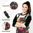 thumbnail image 2 of 5 Pcs Kitchen Set Heat Resistant Oven Mitts and Non-Slip Pot Holders with Adjustable Cooking Apron Pumpkin Grape Berry, 2 of 6