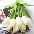 thumbnail image 3 of Lifelike Artificial Tulips, 30 Pcs, High-Quality Real Touch, Safe For Kids And Pets, Easy To Clean, Perfect For Home And Wedding Decor, Polyurethane Material, 3 of 8