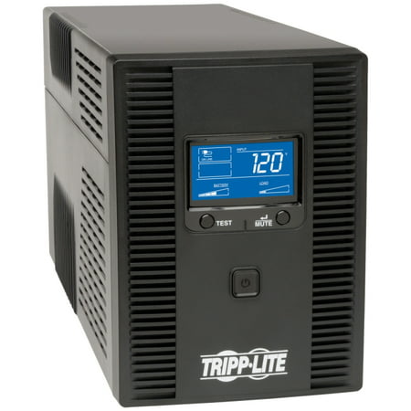 Tripp Lite 1500VA UPS Battery Backup, AVR, LCD, Line Interactive, 10 Outlets, 120V, USB, TEL & Coax Protection (Best Backup Power Supply)