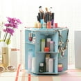 thumbnail image 2 of Clearance Sale Wooden 360 Degrees Rotatable Makeup Cosmetics Jewelry Storage Box Case Organizer For Cosmetics Dresser Desktop, 2 of 4