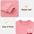 thumbnail image 5 of Aideaone Girls Sweatshirt Crewneck Long Sleeve Casual Graphic Pullover Tops for Kids 7-14 Years, 5 of 6