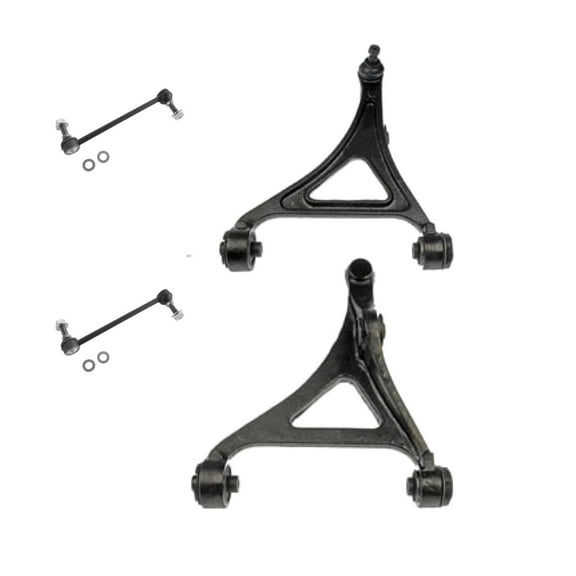 TRQ Front Lower Control Arm Ball Joint Sway Link Suspension Kit 4pc for Chrysler PSA63690