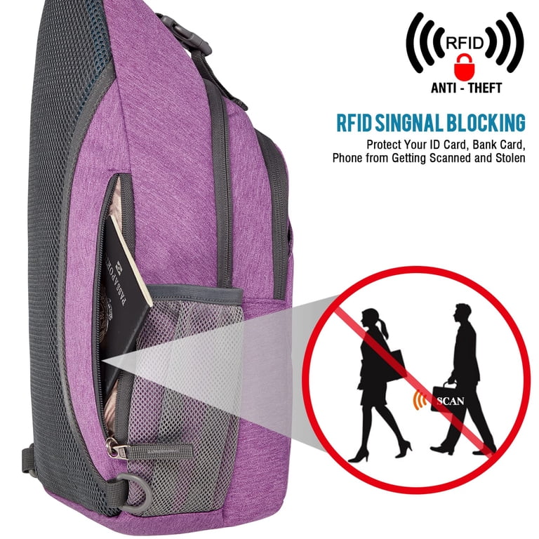 G4Free Sling Bag For Women – Casual Crossbody Handbag, Lightweight Nylon, Multi-Pocket Chest Shoulder Bag For Daily Use