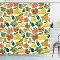 thumbnail image 1 of Ambesonne Vegetarian Shower Curtain, Fresh Fruits Colorful, 69"Wx75"L, Multicolor, 1 of 3