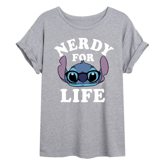 Lilo & Stitch - Stitch Nerdy For Life - Women's Oversized T-Shirt