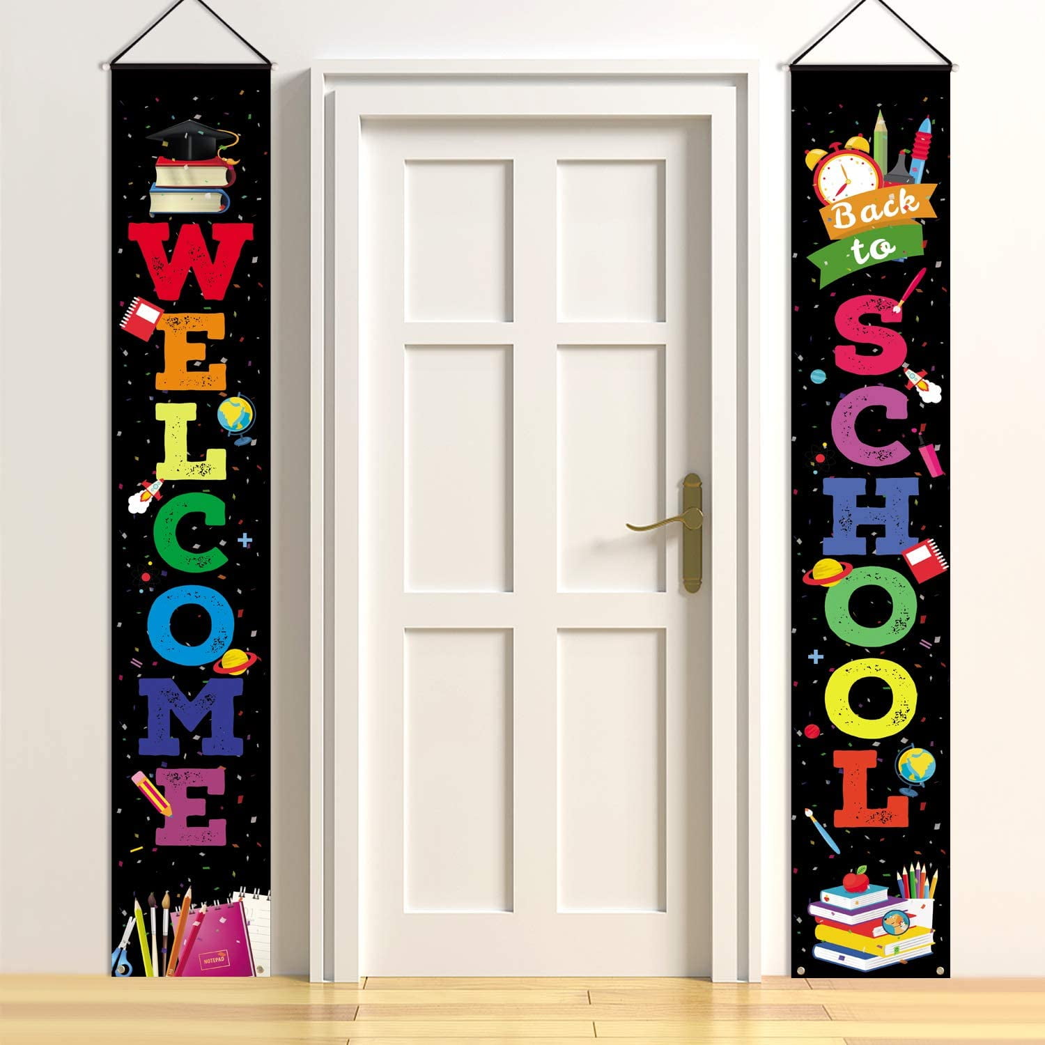 Welcome Back to School Decorations Party Hanging Banners Set - Welcome ...