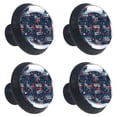 thumbnail image 2 of 4 Pcs Creative Sport Background Knobs for Kitchen Cabinet Cupboard Dresser Bookcase Drawer Pulls Handles Round Home Decor, 2 of 8