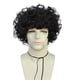 thumbnail image 1 of Peluca afro rizada para hombre, pelo sintético negro, 32 cm, 1 of 3