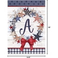 thumbnail image 3 of American Wreath Monogram  Garden Flag Patritoic 12.5" x 18", 3 of 4