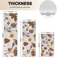thumbnail image 4 of Brown Mushroom Flower Light Pattern Kitchen Rugs Sets Of 3,Kitchen Runner Rugs Non Skid Washable,Decorative Kitchen Floor Mats for Kitchen,Sink,Laundry,17"x30"+ 17"x47" + 17"x59", 4 of 6