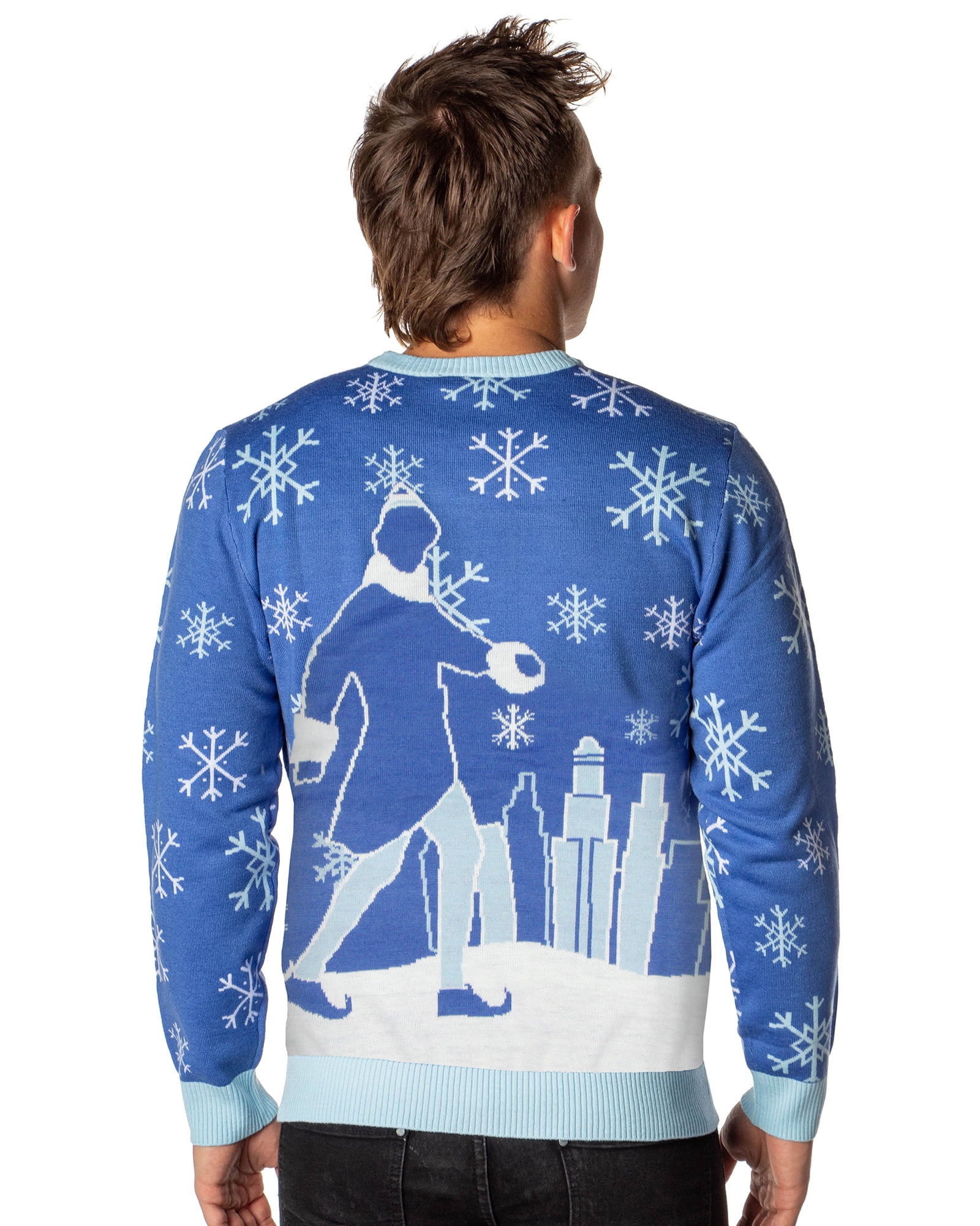 ELF The Movie Men's Mr. Narwhal Bye Buddy Ugly Christmas Sweater Knit Pullover