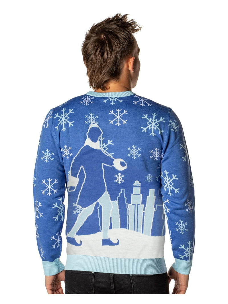 ELF Movie Men's Ugly Christmas Sweater, Narwhal Bye Buddy Knit