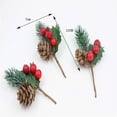 thumbnail image 1 of Accesorios para ramos navideños, copos de nieve, cuerda de cáñamo, ramo de frutos rojos, guirnalda DIY, 1 of 6