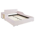thumbnail image 3 of Noble House Full Size Upholstered Grounded Bed,Pink, 3 of 10