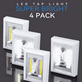 thumbnail image 4 of Closet Light, Battery Operated Switch Light, Tap Light, Touch, Push Night Lights, Wall Wireless Mount Under Cabinet, Shelf, Shed, Kitchen, Garage, Attic, RV, DIY(4-Pack), 4 of 10