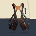 thumbnail image 4 of And Multiple For Men Shoulder Harness Buckle Bag Pockets Men Different-shape Durable Stylish Harness Underarm Skin-friendly Shoulder Phone Black Dark Brown, 4 of 9