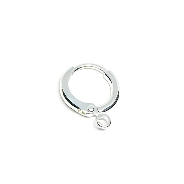 ZheElen Copper Earring Finding Clasp Pendant Dangling Earrings Components Hook Jewelry Handmade Accessory for Professional White Gold Silver