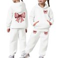 thumbnail image 2 of Tiweut Outfits for Girls 2 Piece Winter Lined Long Sleeve Hoodie and Joggers Comfy Clothes,10-11 Y, 2 of 7