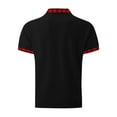 thumbnail image 4 of WAVSUF Men Lapel polo Shirt Soft Pique Polos for Mens Button T-Shirt Black Size 3XL, 4 of 5