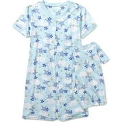 Maternity Nursing and Newborn Gown, 2-Piece Set