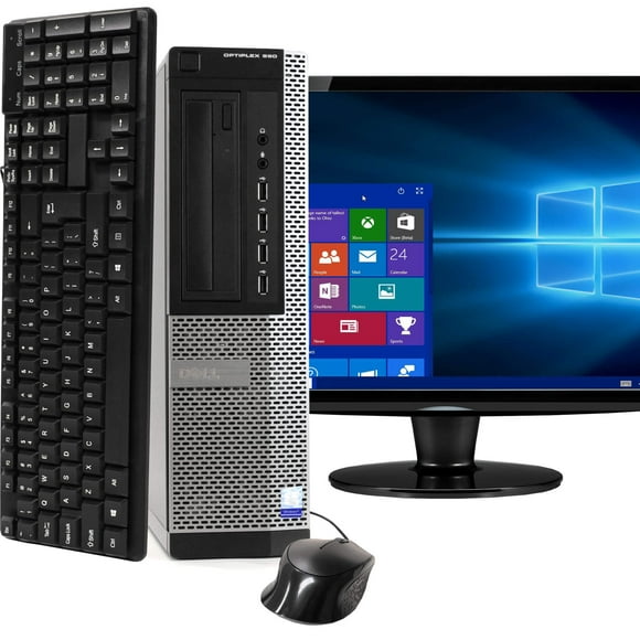 Dell OptiPlex 990 Desktop Computer PC, 3.40 GHz Intel i7 Quad Core Gen 2, 16GB DDR3 RAM, 500GB Hard Disk Drive (HDD) SATA Hard Drive, Windows 10 Home 64bit Refurbished