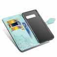 thumbnail image 6 of Galaxy S10 Wallet Cases and Covers, Allytech Slim Premium PU Flip Stand Cover Mandala Embossed Full Body Protection with Card Holder Magnetic Closure for Samsung Galaxy S10 Phone, Green, 6 of 9