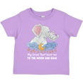 thumbnail image 3 of Inktastic My Great Aunt Loves Me to the Moon and Back Elephant Family Boys or Girls Toddler T-Shirt, 3 of 5