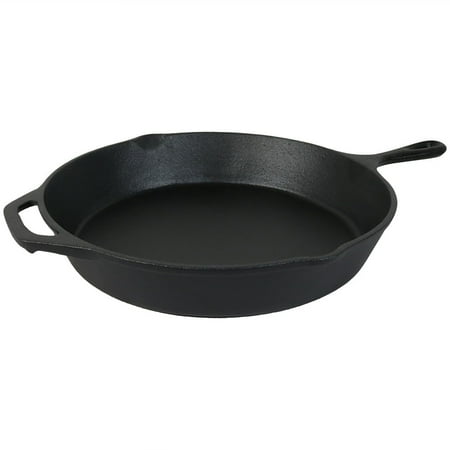 seasoned sunnydaze fry pan iron cast inch pre skillet