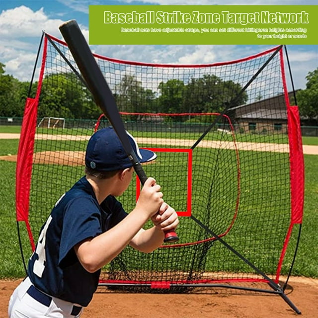 LJNYFDC Cible de Zone à Frapper Filet de Baseball Cible de Zone à Frapper Réglable Installation Simple Softball Baseball Cible de Lancer Équipement d'Entraînement d'Entraînement