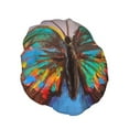 thumbnail image 2 of Balery Oil Painting Beautiful Butterfly Shower Caps, Double Layer Waterproof Shower Cap, Double Layers Reusable Shower Cap With Soft Comfortable For Long Thick Hair Soft Bath Shower Hair Caps, 2 of 9