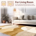thumbnail image 2 of ODIKA 4'x6' Machine Washable Non-Slip Area Rug, Whimsical Bear Featuring Curves and Playful Contours High Traffic Rug, Beige, 129967, 2 of 7