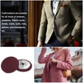 thumbnail image 5 of Uxcell 10pcs 36L Fabric Cloth Covered Button 23mm Metal Shank Round Sewing Buttons for Suits Dress Blouses, Caramel, 5 of 5