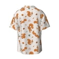 thumbnail image 7 of Kdxio Men's Hawaiian Shirt for Men Short Sleeve Shirt Cute Squirrel Fall Summer Casual Holiday Beach Button Down T-Shirts, 7 of 7