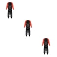 thumbnail image 4 of Toystoory Traje de sauna ajustable para ejercicio, gimnasio, casa, sudadera con capucha, pantalones personalizables, color rojo+negro XXL Type1 NO1, 4 of 6