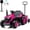Pink, variant on Sunnyfree 12V Ride on Tractor with Remote Control, 2 in 1 Ride on Car w/ Detachable Trailer, Ride on Toys for Kids with Bluetooth Music, Shovel, LED lights, Green
