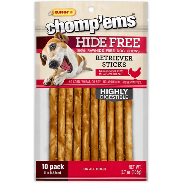 Chomp 'ems Chicken Hide Free Dog Chews Rawhide Free Dog Treats No