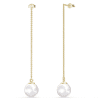 thumbnail image 7 of Cate & Chloe Aspen 18k Yellow Gold Plated Shell Pearl Dangle Earrings for Women, Gift for Her, 7 of 7