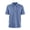Blue #024, variant on Mens Vintage Washed Polo Shirts Classic Fit Pullover Shirts Summer Lapel Button Tops Casual Retro Distressed Tee Top, 4XL