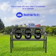 thumbnail image 5 of Ace Weather Resistant Metal Black Outdoor Bench, 5 of 8