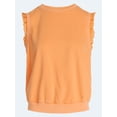 thumbnail image 5 of Scoop Women's Sleeveless Ruffle Top, Sizes XS-XXL, 5 of 5