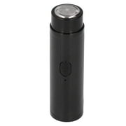 Men Small Electric , Quiet Work Easy Use Double Ring Mini Electric Shaver High Speed   For Vacation Trip Work Black