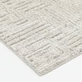 thumbnail image 2 of Mainstays 5' x 7' Gray Geometric Block Hi Low Area Rug, 2 of 7