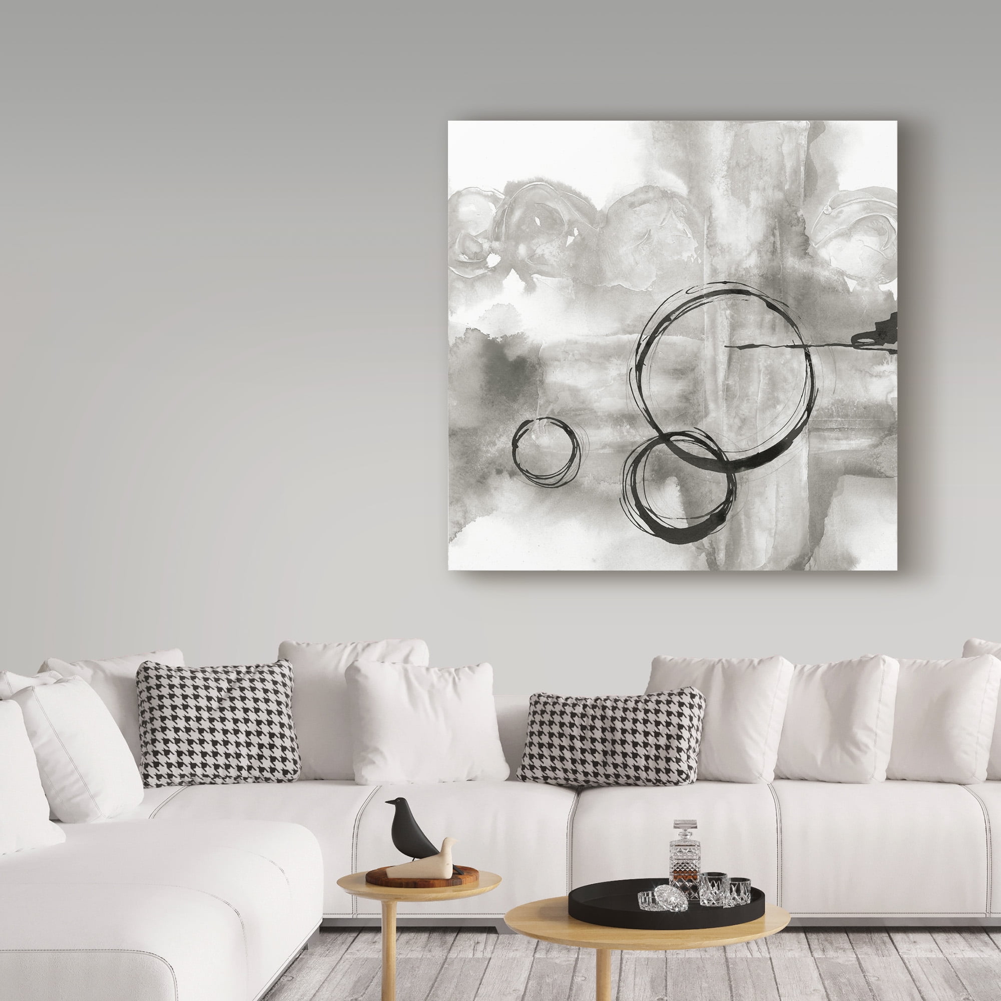 Trademark Fine Art 'Full Circle II Gray' Canvas Art by Chris Paschke