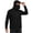 Black, variant on Men's Solid Hooded Long Sleeve Pullover Chest Pocket Ice Silk Sun Protection Shirt UPF Top Black M