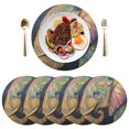 thumbnail image 5 of Ryvnso Bohemia Art Elephant Round Plate Mats Dining Table Placemat Set of 4 for Holiday Decoration, 5 of 7