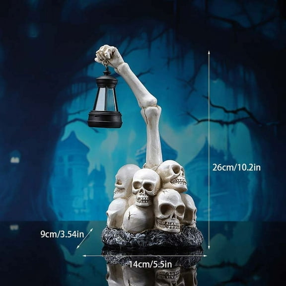 Halloween Candlestick Gothic Skeleton Palm Skeleton Decorative Candlestick Resin Tea Lamp Stand Home Desktop Horror Theme Party Decoration Supplies Halloween Decoration Halloween Gifts