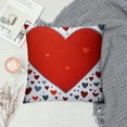 thumbnail image 2 of ONETECH  Valentines Day Pillow Covers Red Love Heart Throw Pillows Covers for Home Decor Cushion Cases for Sofa Couch Valentine Decorations, 2 of 5