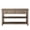 Wash Gray, variant on IVV 47.2" Vintage Console Table with 3 Drawers & Open Shelves, American Country Style Accent MDF Entryway Table in Wash Gray, for Living Room or Bedroom