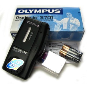 Olympus S926 MicroCassette Pearlcorder Voice Recorder Dictaphone Dictation Black 